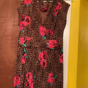 IMAN Print maxi Dress with matching headband